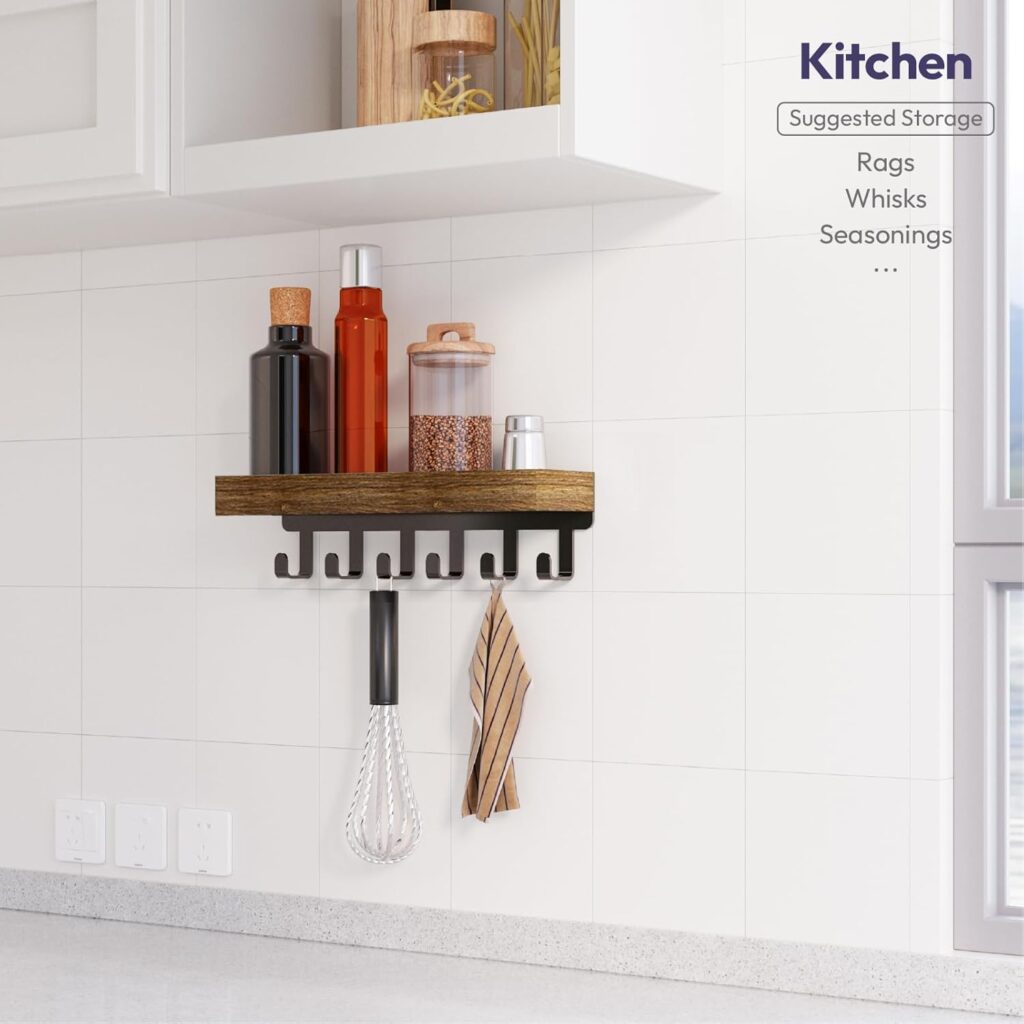 Review of SWTYMIKI Key Holder for Wall with Wood Tray and 6 Hooks